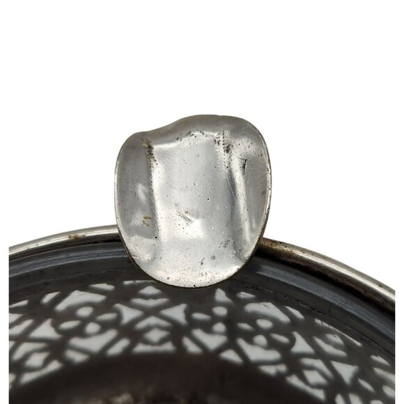 Vintage E&JB Ashtray Silver Plate Basket with Glass Bowl Insert READ - Picture 10 of 12